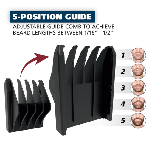 Wahl Battery Operated Beard and Nose-Hair Trimmer Mens Grooming
