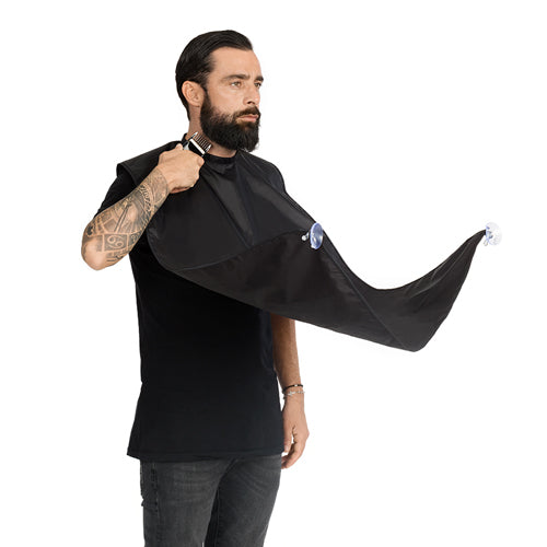 LABOR PRO BEARD APRON MANTELLA DA TAGLIO DA BARBA NERA