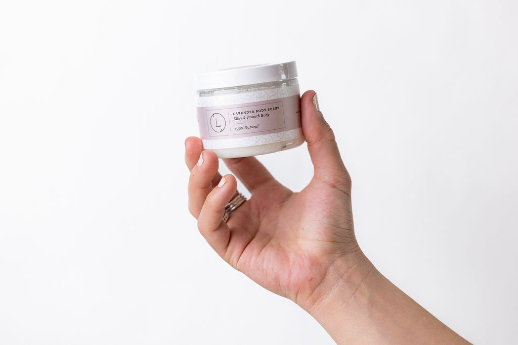 Natural Body Scrub, Lavender Body Salt Scrub-3
