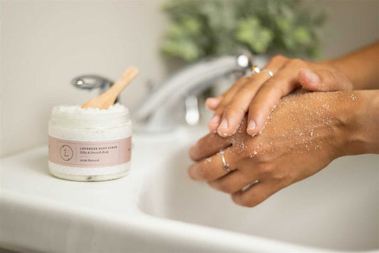 Natural Body Scrub, Lavender Body Salt Scrub-1